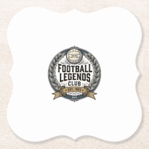 Fußball-Legenden-Club Vintage-Fußball-Trikot-Desig Untersetzer