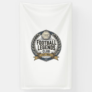 Fußball-Legenden-Club Vintage-Fußballtrikot-Design Banner
