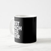 Fußball-Lehrstar Bester Coach Dad Ever Kaffeetasse (Vorderseite Links)