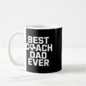 Fußball-Lehrstar Bester Coach Dad Ever Kaffeetasse (Links)