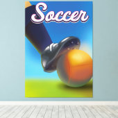 Fußball Leinwanddruck (Insitu (Holzboden))