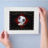 Fußball-Leistungsbescheinigung Flyer (Hand)