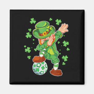Fußball Leprechaun St Patricks Day Boys Girls Magnet