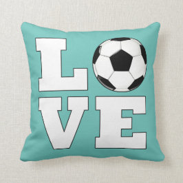 Fußball LIEBE Fußball Player Custom Colors Sportfä Kissen