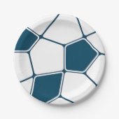 Fußball-Liebe Pappteller (Vorderseite)