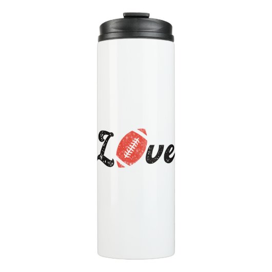 Fußball-Liebe Thermosbecher (Vorderseite)