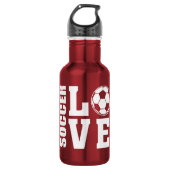 Fußball-Liebe Trinkflasche (Vorderseite)