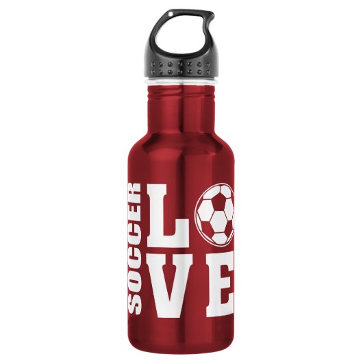 Fußball-Liebe Trinkflasche (Vorderseite)