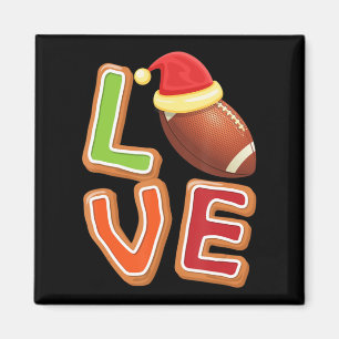 Fußball Liebe Weihnachten Niedlicher Sportspieler Magnet