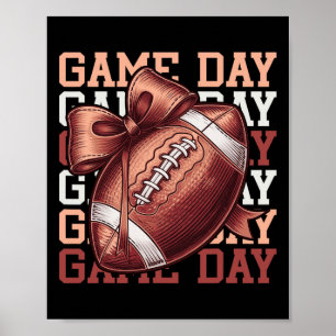 Fußball Liebhaber Game Day Saison Fußball Fan Men Poster