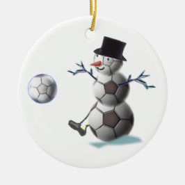 Fußball-Liebhaber-Weihnachtsgeschenk-Verzierung Keramikornament