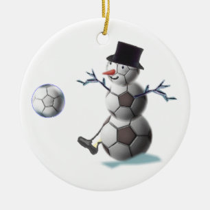 Fußball-Liebhaber-Weihnachtsgeschenk-Verzierung Keramikornament