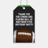 Fußball-Lieblings-Tag für Fußballfans Geschenkmark Geschenkanhänger (Vorderseite)