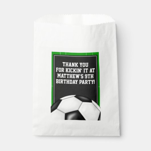 Fußball liebt Tasche für Fußballfans Geschenktütchen (Vorderseite)