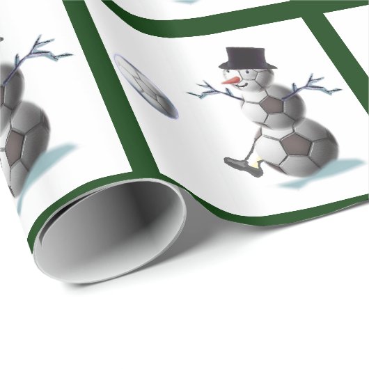 Fußball liebt Weihnachten Geschenkpapier (Rolleneckpunkt)
