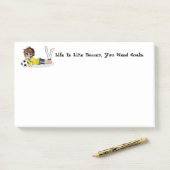 Fußball & Life - Post-it-Notizen Post-it Klebezettel (Auf Schreibtisch)