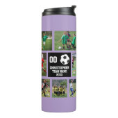 Fußball Lila Thermosbecher (Nach links gedreht)
