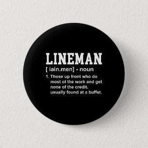 Fußball Lineman Definition Funny Offensive Linema Button