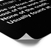 Fußball Lineman Definition Funny Offensive Linema Poster (Ecke)