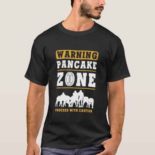 Fußball Lineman Pancake Offensive Defensive Playe T-Shirt (Vorderseite)