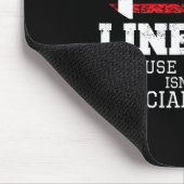 Fußball Lineman Weil Brick Wall O-Linie D-line Mousepad (Ecke)