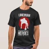 Fußball Lineman, weil Quarterbacks Helden brauchen T-Shirt (Vorderseite)