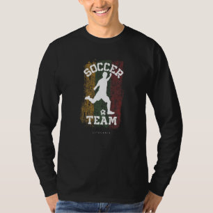 Fußball Litauen Flag Football Team Fußballspieler T-Shirt