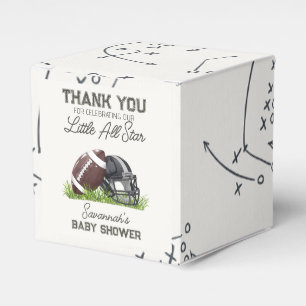 Fußball Little All Star Touchdown Baby Shower Geschenkschachtel