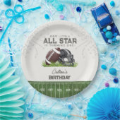 Fußball Little All Star Touchdown Geburtstag Pappteller (Party)