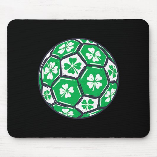Fußball Ll Irland Shamrock Irischer St Patricks Da Mousepad (Vorne)