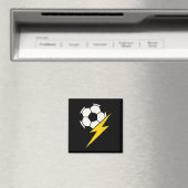 Fußball Ll Mit Gelbem Blitz Teamcoach Oder Magnet (In Situ (Geschirrspüler))