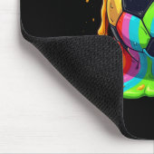 Fußball Ll Regenbogen Creme Drip Jugend Drip Fußba Mousepad (Ecke)