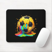 Fußball Ll Regenbogen Creme Drip Jugend Drip Fußba Mousepad (Mit Mouse)