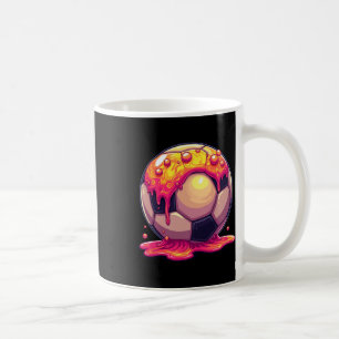 Fußball Ll Rot Cream Drip Jugend Drip Fußball Für Kaffeetasse