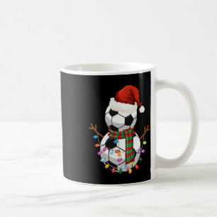 Fußball Ll Schneemann Weihnachtsmann Hut Weihnacht Kaffeetasse