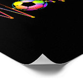 Fußball Ll Wellenform Poster (Ecke)