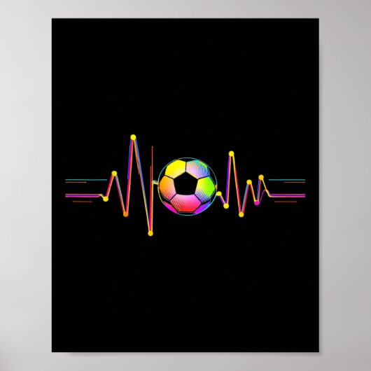 Fußball Ll Wellenform Poster (Vorne)