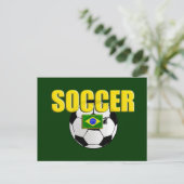Fußball-Logo Fußball-Geschenkmarke Postkarte (Stehend Vorderseite)