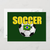 Fußball-Logo Fußball-Geschenkmarke Postkarte (Vorne/Hinten)