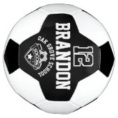 Fußball-Logo - Schwarz und Weiß Fußball (Gedreht)