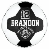 Fußball-Logo - Schwarz und Weiß Fußball (Vorderseite)