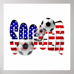Fußball-Logo-Shoot-Fahne des US-Goal Gear Poster