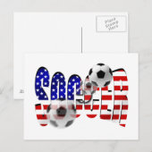 Fußball-Logo-Shoot-Fahne des US-Goal Gear Postkarte (Vorne/Hinten)