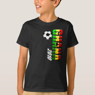 Fußball-Logoflagge Ghanas vertikale von Ghana T-Shirt