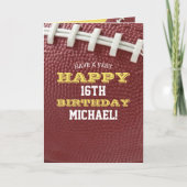 Fußball-Look Fügen Sie Ihren Namen und das Jahr Ge Karte (Vorderseite)