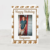 Fußball Lover Birthday Gruß Foto Karte (Vorderseite)