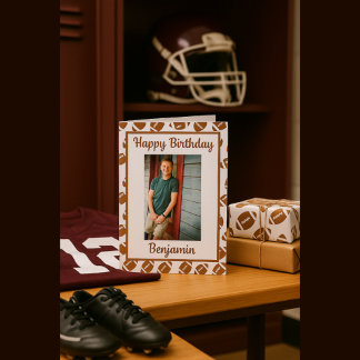 Fußball Lover Birthday Gruß Foto Karte