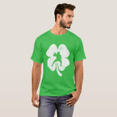 Fußball Lover St Patricks Day Leaf Clover Irish B T-Shirt (Vorne ganz)