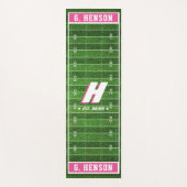 Fußball-Lüfter| Benutzerdefinierte Farbe| Monogram Yogamatte (Vorderseite)