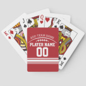 Fußball-Lüfter mit Individuelle Name und Anzahl Spielkarten (Rückseite)